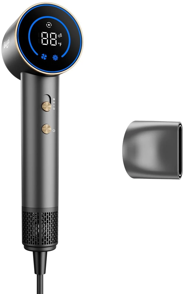 Main image of Bluvol SonicDry H10 Apex Travel Hair Dryer, 0.74lb, 56dB Low Noise | High-Speed Professional Blow Dryer with 10,000 RPM, Ionic AquaGlow & LightFlow Technology for Travel, Home, and Salon
