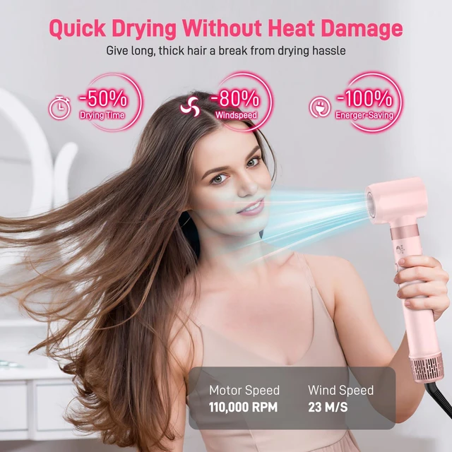 Alt view image 4 of 7 - MESCOMB Dual Voltage Hot Air Styler Wrap - 5 in 1 Hair Dryer Brush with Fast Drying Blow Dryer, Styling, Straightening & Volumizing with Travel Bag (100V240V) Gift for Women