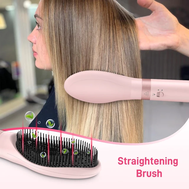 Alt view image 7 of 7 - MESCOMB Dual Voltage Hot Air Styler Wrap - 5 in 1 Hair Dryer Brush with Fast Drying Blow Dryer, Styling, Straightening & Volumizing with Travel Bag (100V240V) Gift for Women