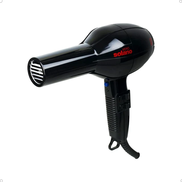 Main image of Solano Vero Ceramic Ionic Hair Dryer Anti-Frizz + Smoothness + Shine | Lightweight ergonomic design, Made in Italy, adds shine, cuts drying time