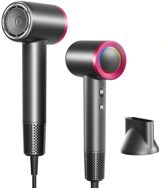 Main image of Kemsky Ionic Hair Dryer Fast Drying, 300M Ionic, 110, 000 RPM High-Speed | 2 Speed & 4 Modles, lightweight, Professional blow dryer with Magnetic Nozzle Attachments for Women/men/Travel/Home/Salon