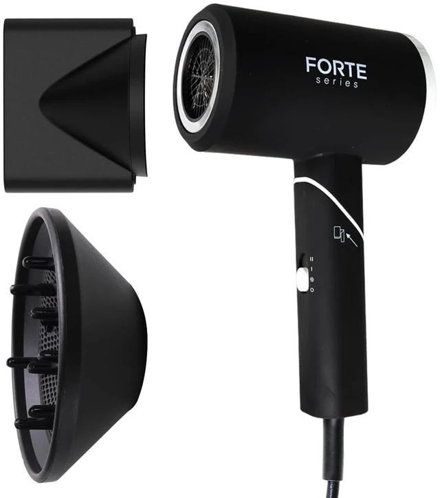 Alt view image 2 of 7 - Forte Series Forte Pro Hair Dryer for Men, Magnetic Nozzle Attachment, 110-125V, Black