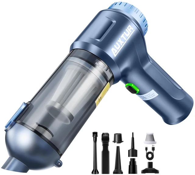 Main image of AUXTUR Car Vacuum Cordless, 3 in 1 Handheld Vacuum,Brushless Motor 14000PA | Mini Vacuum Cleaner with One-Touch Empty&2 Washable Filters, Portable Air Duster for Home, Desktop