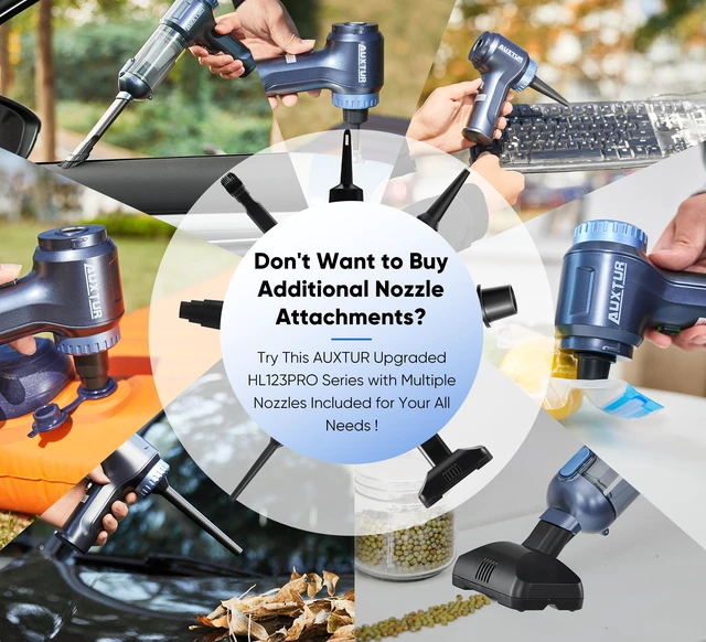 Alt view image 6 of 7 - AUXTUR Car Vacuum Cordless, 3 in 1 Handheld Vacuum,Brushless Motor 14000PA | Mini Vacuum Cleaner with One-Touch Empty&2 Washable Filters, Portable Air Duster for Home, Desktop
