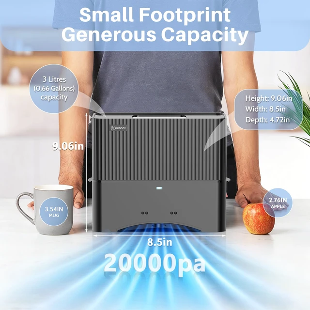 Alt view image 2 of 7 - Touchless Vacuum Automatic Dustpan, Hair Vacuum for Salons, 20Kpa Suction | Baggless Ultra Fast Electric Dustpan for Home Kitchen Pet Hair Food Dirt, Corded Space-Saving Vacuum Dustpan, Black