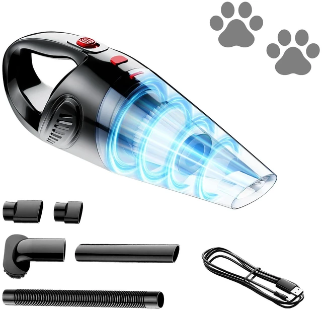 Main image of Handheld Vacuum for Pet Hair, Powerful Suction Hand Vacuum, Crevice Tool | Portable Hand Vac, Multiple Attachments/Reusable Filter, Lightweight & Low-Noise, Easy to Clean Dust/Hairs in Car Home