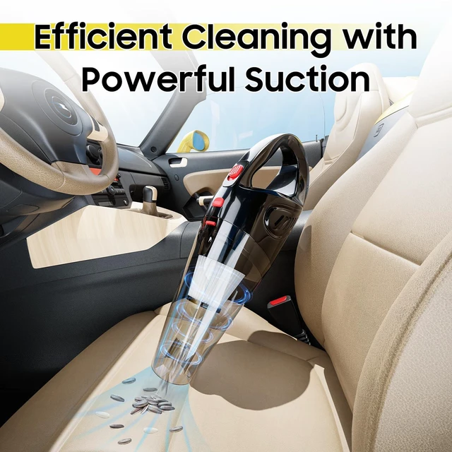 Alt view image 2 of 7 - Handheld Vacuum for Pet Hair, Powerful Suction Hand Vacuum, Crevice Tool | Portable Hand Vac, Multiple Attachments/Reusable Filter, Lightweight & Low-Noise, Easy to Clean Dust/Hairs in Car Home