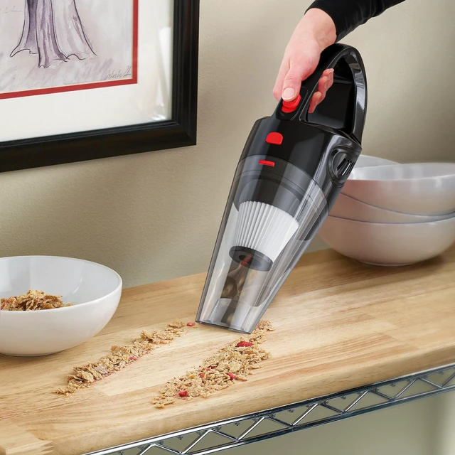 Alt view image 6 of 7 - Handheld Vacuum for Pet Hair, Powerful Suction Hand Vacuum, Crevice Tool | Portable Hand Vac, Multiple Attachments/Reusable Filter, Lightweight & Low-Noise, Easy to Clean Dust/Hairs in Car Home