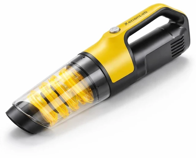 Main image of XenonLab Handheld Vacuum Cordless 1.1 Pounds Car Vac 10000PA Hand Held Vacuums 4-in-1 Hand Vac Cordless Rechargeable HEPA Filter Large Capacity Dust Cup for Car Office Home Pets Hair (Pale Yellow)