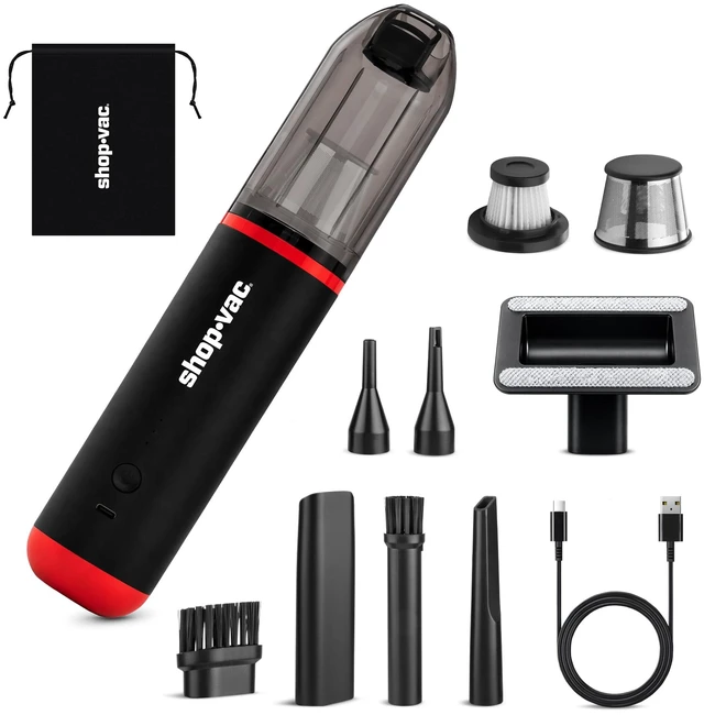 Main image of Shop-Vac Mini Car Vacuum Cordless, 14000Pa Suction, 3-in-1 Handheld | Air Duster & Blower, Ultra-Light 0.66lb, Brushless Motor, 3 Modes for Car, Office & Home