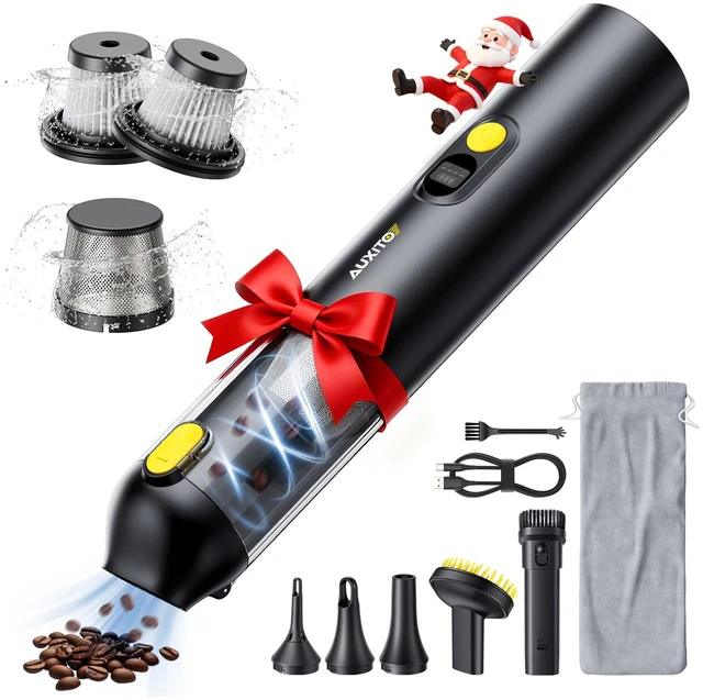 Main image of AUXITO Car Vacuum Portable Cordless 4-in-1 Handheld Vacuum 14000Pa | Electric Compressed Air Duster Blower, Handheld Vacuum Cleaner for Car, Home, Desk, Pet, Office, Ideal Gifts for Men & Women