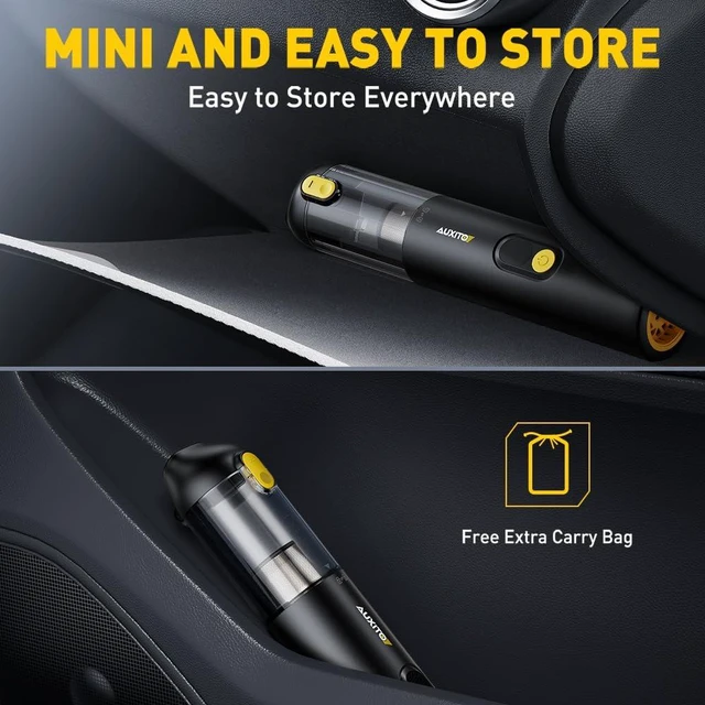 Alt view image 5 of 7 - AUXITO Car Vacuum Portable Cordless 4-in-1 Handheld Vacuum 14000Pa | Electric Compressed Air Duster Blower, Handheld Vacuum Cleaner for Car, Home, Desk, Pet, Office, Ideal Gifts for Men & Women