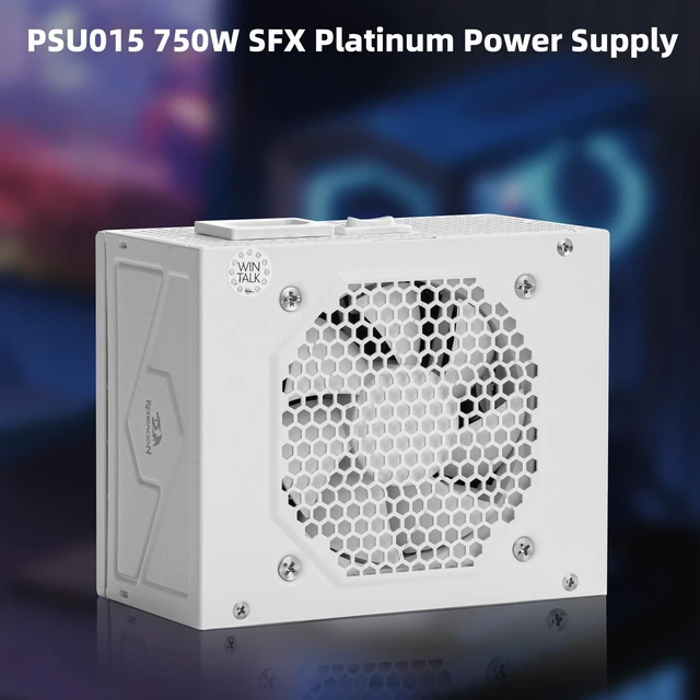 Alt view image 7 of 7 - Redragon PSU015 80+ Platium 750 Watt SFX Fully Modular Power Supply, 80 Plus Certified, 100% Japanese Capacitors & Low Noise Smart-ECO 0 RPM Fan, Full Mod Cables w/ATX Compatible Panel, White