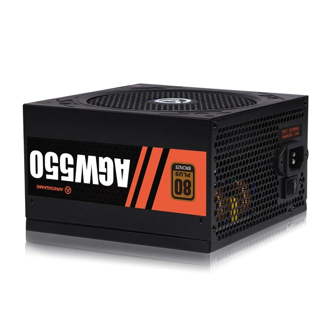 Alt view image 5 of 7 - Power Supply 550W 80+ Bronze Certified PSU (ARESGAME, AGW550)