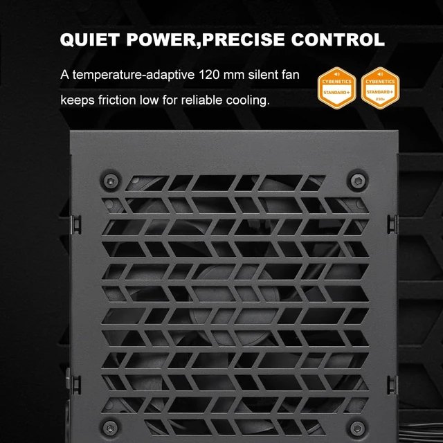 Alt view image 7 of 7 - SAMA B750 750W Bronze ATX 3.1 PCIe 5.1 Non-Modular Power Supply, Black | 750W Gaming PSU,80 PLUS Bronze Certified,12V-2x6 (450W) Native Connector,Temperature Adaption With Silent Cooling Fan