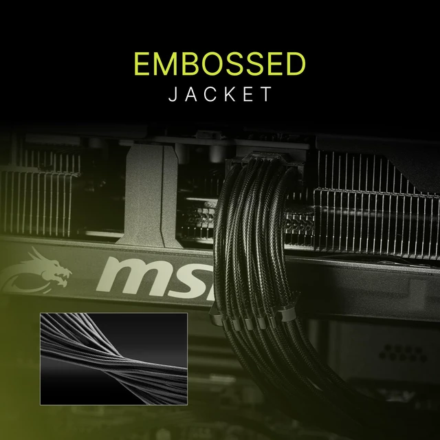 Alt view image 5 of 7 - MSI MAG A650GLS PCIE5, Fully Modular Compact Gaming 650W Power Supply, 80+ Gold, ATX 3.1 & PCIe 5.1 Ready, Native Dual-Color 12V-2x6 Embossed Jacket Cables, Low-Noise, 10 Year Warranty
