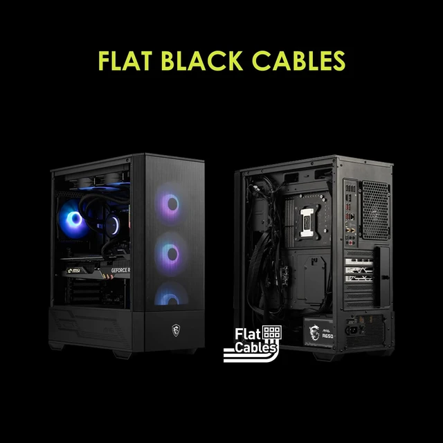 Alt view image 6 of 7 - MSI MAG A650GL, Fully Modular Compact Gaming 650W Power Supply, 80+ Gold, ATX PSU, 10 Year Warranty