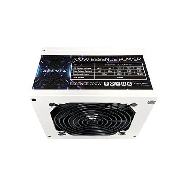 Alt view image 4 of 7 - Apevia ATX-ES700-WH Essence 700W ATX Semi Modular White Power Supply | 120mm Auto Thermal Controlled Fan, Semi Modular PSU, Quiet Operation, Heavy Duty Protections, White Color PSU