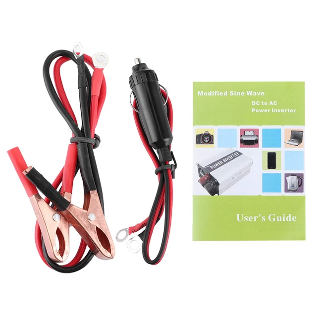 Alt view image 6 of 7 - Power Inverter Auto AC Converter Modified Sine Car Adapter Converter with Dual USB Port Outlet Fast Charging (12V to 110V)