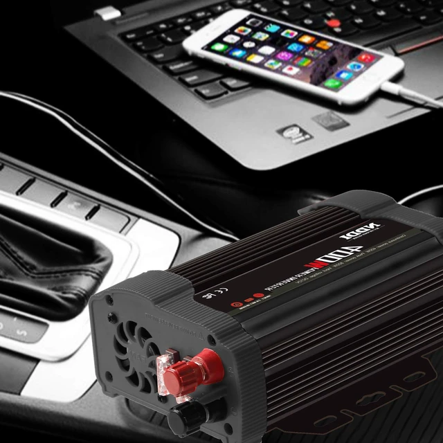 Alt view image 7 of 7 - NDDI POWER 400W Power Inverter,DC 12v to AC 110v Car Inverter Converter | 3.1A Dual USB Charging Ports,Suitable For Laptops, Portable Power Converters, Camping, Road Travel Essentials, Black