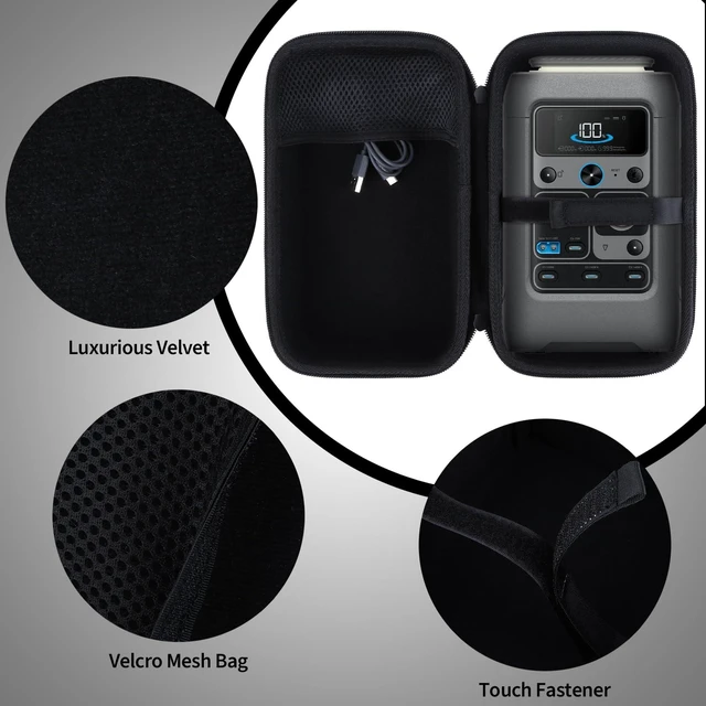 Alt view image 4 of 7 - Peyyargo Case Compatible with Anker SOLIX C300 DC Power Bank Station, Outdoor 288Wh 90,000mAh Portable Power Station, 300W Solar Generator