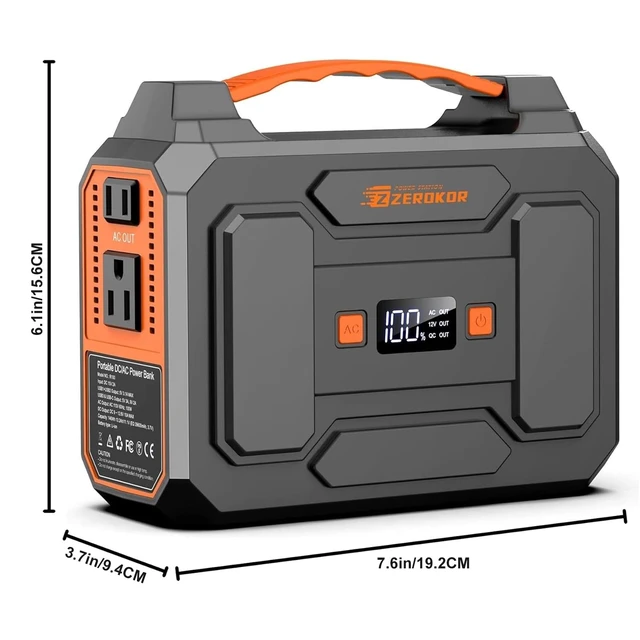 Alt view image 3 of 7 - Portable Power Station 100W Outdoor Power Pack with 110V AC Outlet | Portable Solar Generator 146Wh External Battery,DC USB C QC3.0 for Smart Devices Camping Home RV VanLife(without Solar Panel)