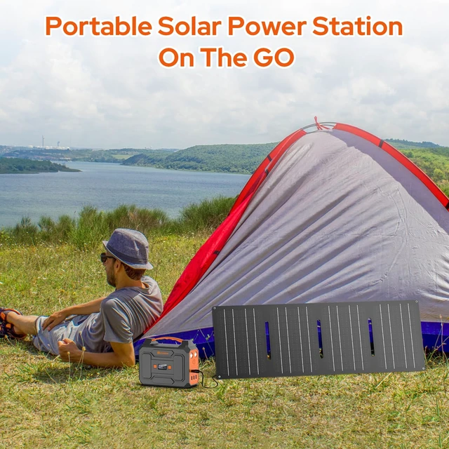 Alt view image 5 of 7 - Portable Power Station 100W Outdoor Power Pack with 110V AC Outlet | Portable Solar Generator 146Wh External Battery,DC USB C QC3.0 for Smart Devices Camping Home RV VanLife(without Solar Panel)
