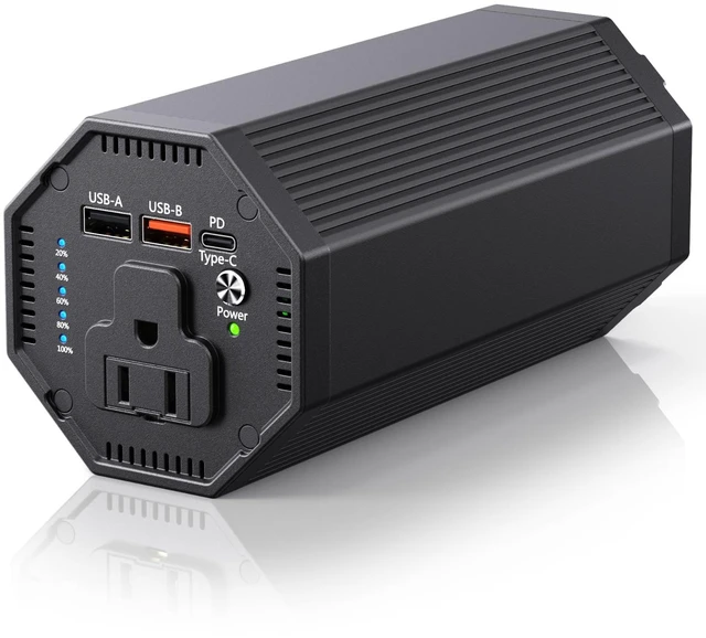 Main image of Portable Power Bank With AC Outlet, 27000mAh, 100W Portable Power Station | 65W USB-C Fast Charging, Backup Battery For Laptop, Phone, Camera And Emergency Use