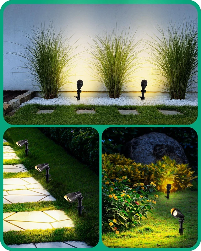 Alt view image 6 of 7 - EDISHINE Low Voltage LED Landscape Lights, 3.2W 240LM Waterproof SpotLights | 12V 3000K AC/DC, 35° Beam Angle, CRI 80, Outdoor Landscape Lighting for Trees, House, Yard, Garden 4 Pack