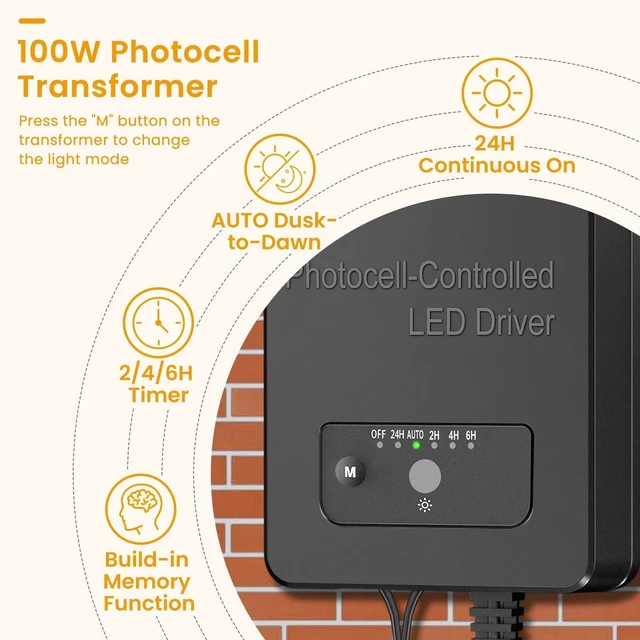 Alt view image 4 of 7 - SOROP RGBW Low Voltage Landscape Lighting Kit, Outdoor Spotlight 8Pack | Landscape Lights Kit with Transformer, 65FT UL-listed Wire, Remote Control, IP66 Waterproof, Ideal for Outdoor, Garden, Yard