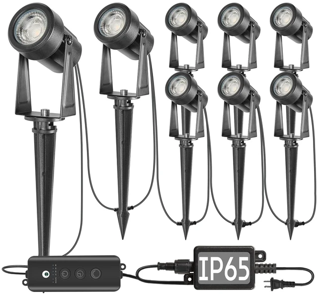 Main image of SUNTHIN Outdoor Landscape Lighting with Dusk to Dawn Sensor Controller, 8 Pack