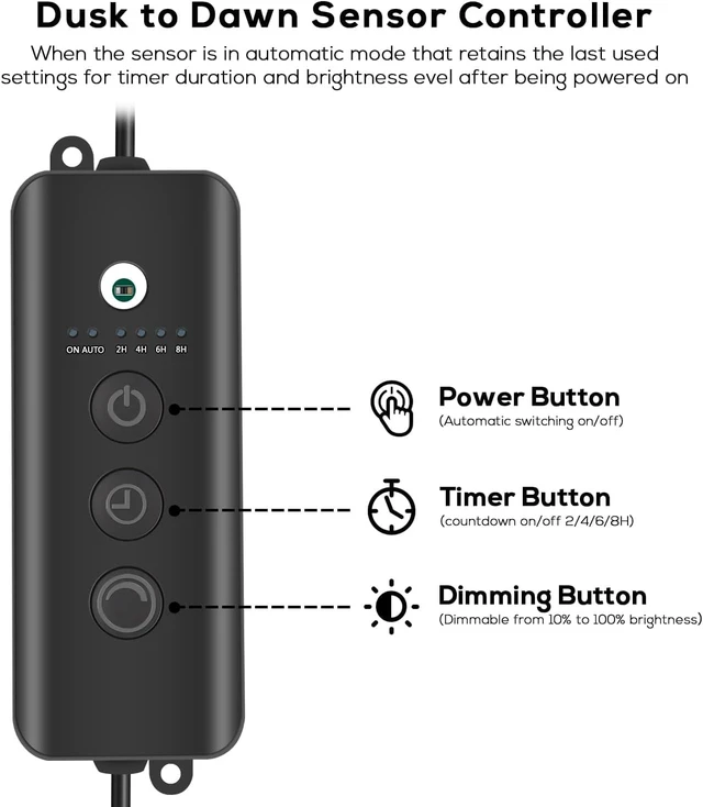 Alt view image 3 of 7 - SUNTHIN Outdoor Landscape Lighting with Dusk to Dawn Sensor Controller, 8 Pack