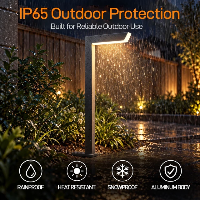 Alt view image 4 of 7 - ShineSeed 6500K Daylight LED Low Voltage Landscape Pathway Lights, 6 Pack | Front and Down Illumination, 12V wired, IP65 aluminum housing, for Walkway Yard Garden Driveway
