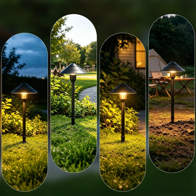 Alt view image 6 of 7 - DAMAING 5W Landscape Lighting Low Voltage 12-24V Outdoor Lights for Pathway | 12V-24V Low Voltage Landscape Lights, IP65 Path Lights for Yard Walkway, Acrylic lens anti-yellowing Garden Lights