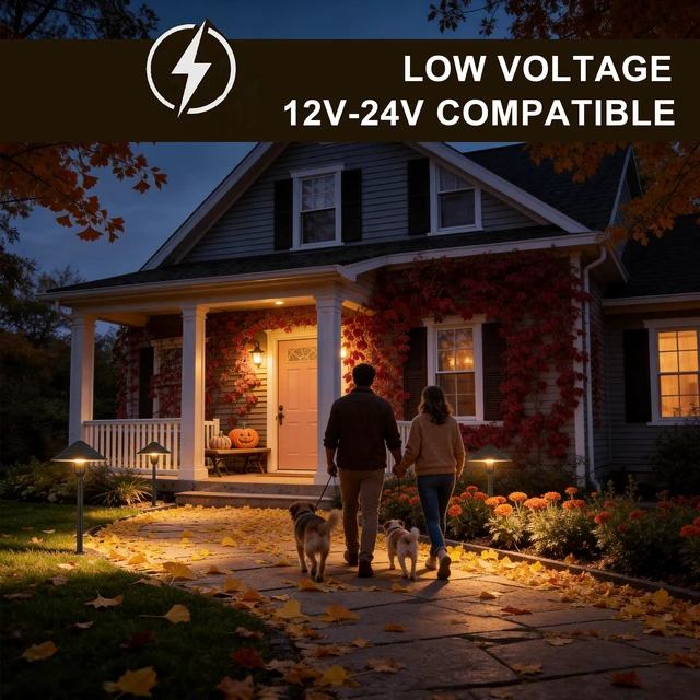 Alt view image 4 of 7 - DAMAING 5W Landscape Lighting Low Voltage 12-24V Outdoor Lights for Pathway | 12V-24V Low Voltage Landscape Lights, IP65 Path Lights for Yard Walkway, Acrylic lens anti-yellowing Garden Lights