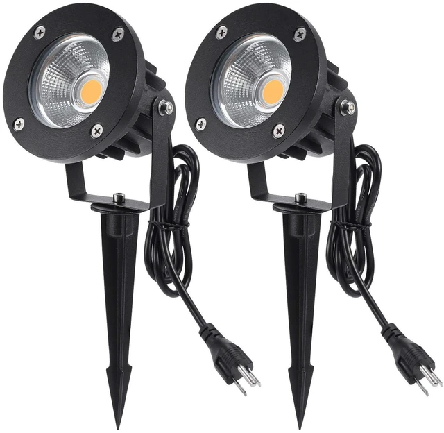 Main image of LCARED Led Landscape Light High Power 18W ,120V AC ,Warm White Waterproof Landscape Spotlights for Yard,Patio,Lawn, Wall, Flood,Driveway (2 Packs)
