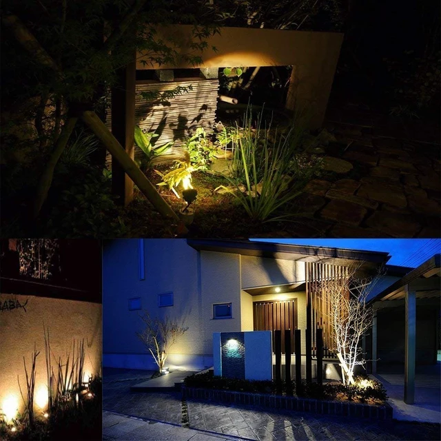 Alt view image 6 of 6 - LCARED Led Landscape Light High Power 18W ,120V AC ,Warm White Waterproof Landscape Spotlights for Yard,Patio,Lawn, Wall, Flood,Driveway (2 Packs)