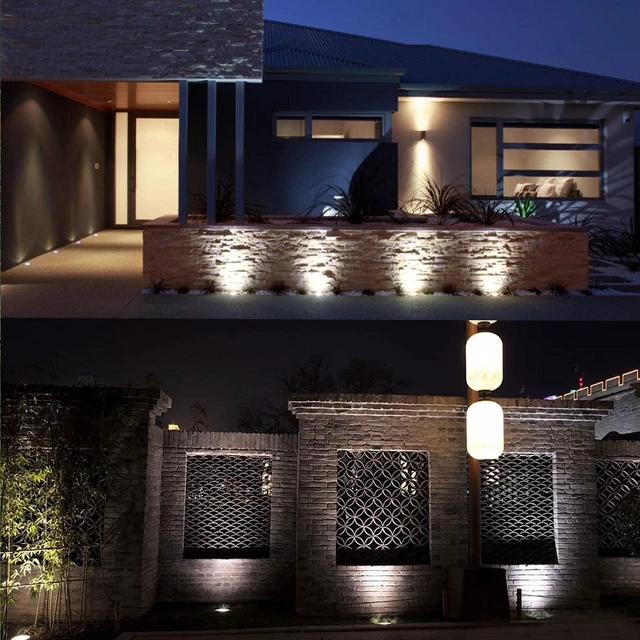 Alt view image 7 of 7 - AHSELLUS Low Voltage In-ground Lights LED Well Light Landscape Light with Connectors 3W 12V 24V Waterproof IP67 Pathway Lights Outdoor spotlights Trees Flags for Garden,Yard,Tree (Cool White)