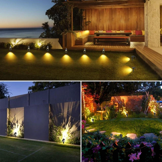 Alt view image 6 of 7 - GreenClick Low Voltage Landscape Lights 6 Pack, 69ft Cable Spotlight Outdoor with 12V Transformer, IP65 Waterproof Plug in Spot Lights 2700K Warm White for Yard, Plant, Lawn, Tree, Flags, Garden
