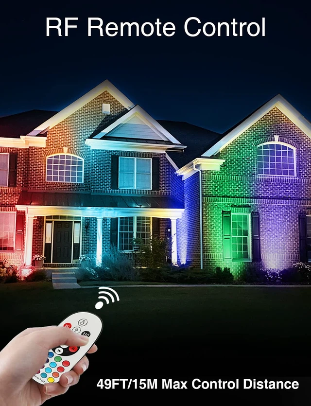 Alt view image 5 of 7 - SUNVIE RGBW Low Voltage Landscape Lighting Color Changing 12W Waterproof Well Lights Landscape LED In Ground 12-24V Dimmable Paver Lights with Connectors for Pathway Garden Yard Fence Deck, 8 Pack