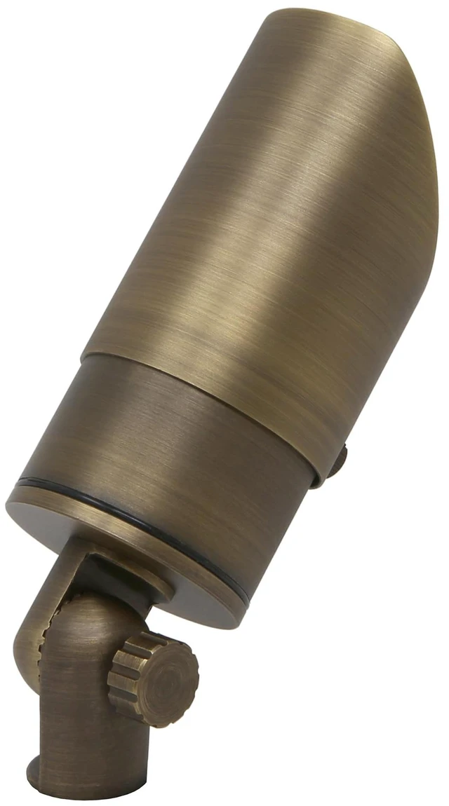 Alt view image 4 of 7 - Lightkiwi C4573 Adjustable Focus Outdoor Brass Spotlight LED Lighting Fixture for Low Voltage Landscape - Perfect for Garden, Fence, Garage Lights and More (Light Bulb Not Included)