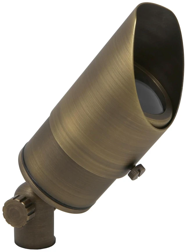 Alt view image 5 of 7 - Lightkiwi C4573 Adjustable Focus Outdoor Brass Spotlight LED Lighting Fixture for Low Voltage Landscape - Perfect for Garden, Fence, Garage Lights and More (Light Bulb Not Included)