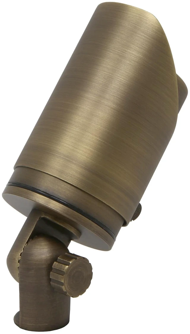 Alt view image 3 of 7 - Lightkiwi C4573 Adjustable Focus Outdoor Brass Spotlight LED Lighting Fixture for Low Voltage Landscape - Perfect for Garden, Fence, Garage Lights and More (Light Bulb Not Included)