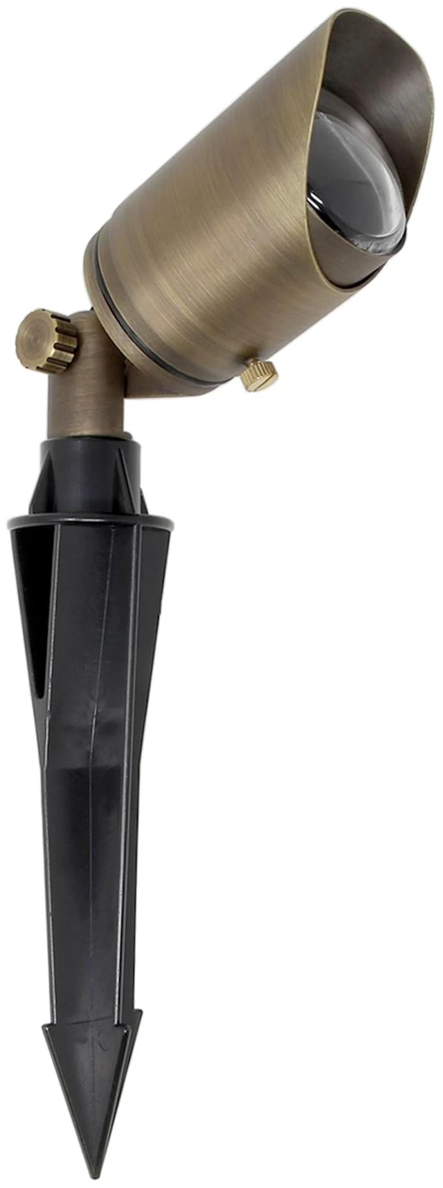 Alt view image 7 of 7 - Lightkiwi C4573 Adjustable Focus Outdoor Brass Spotlight LED Lighting Fixture for Low Voltage Landscape - Perfect for Garden, Fence, Garage Lights and More (Light Bulb Not Included)