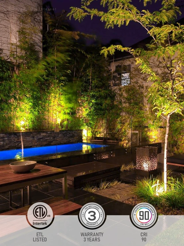 Alt view image 4 of 7 - LEONLITE 6-Pack Dia.4 Inch 3000K Well Lights Shielded Top Oil Rubbed Bronze | 12-24V AC/DC, CRI90, Landscape LED In Ground Outdoor, Low Voltage Garden Landscaping, Warm White, Aluminum