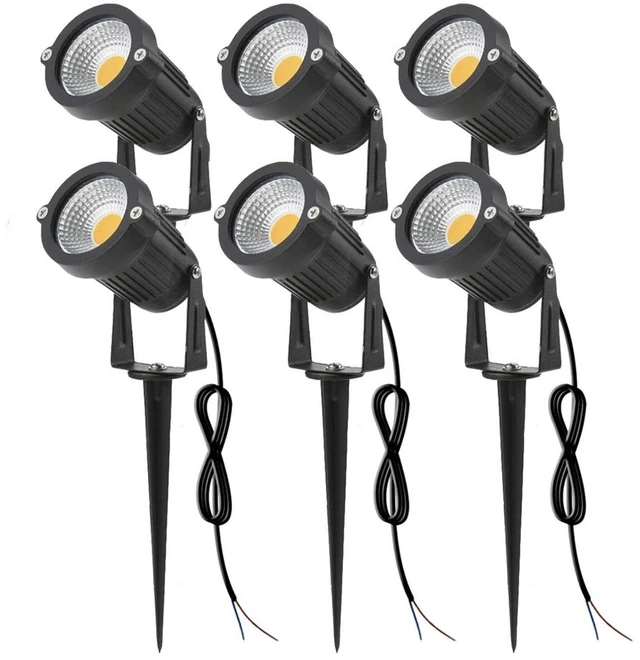 Main image of SUNRIVER Low Voltage Landscape Lights Led Landscape Lighting 6W Outdoor Landscape Lights 12V 24V Waterproof Landscape Spotlights for Yard, Lawn, Garden(6 Pack Warm White)