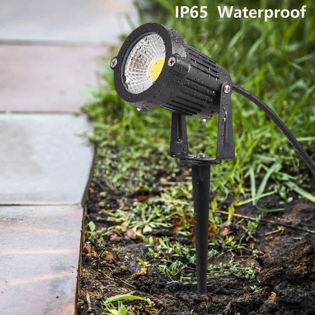 Alt view image 4 of 7 - SUNRIVER Low Voltage Landscape Lights Led Landscape Lighting 6W Outdoor Landscape Lights 12V 24V Waterproof Landscape Spotlights for Yard, Lawn, Garden(6 Pack Warm White)