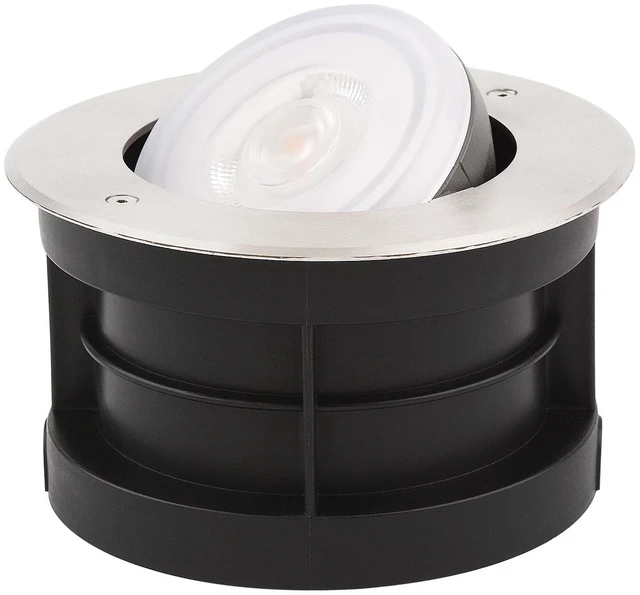 Main image of SAMVOL Angle-Adjustable Led Inground Light for Gardens-Outdoor LED Well Lights,Landscape Pathway In-Ground Lighting Fixtures,Buried lamp,Low Voltage,IP65, Stainless Steel (48 Watts)