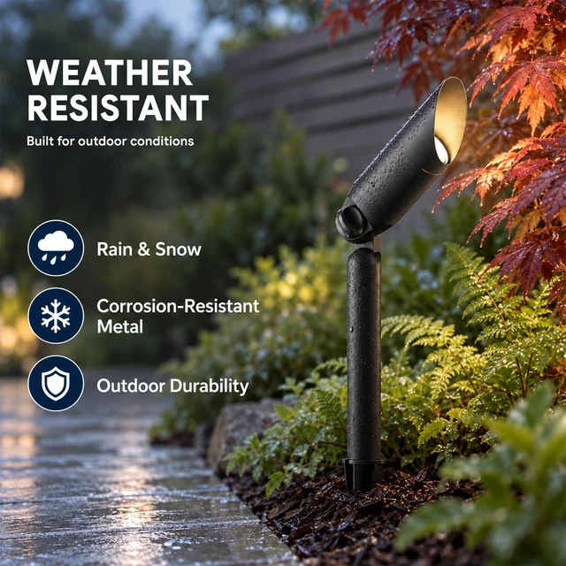 Alt view image 2 of 7 - LL LIGHTING LIVING Low Voltage Landscape Spotlights 12V LED Outdoor Spot Lights for Yard Garden Tree Uplighting 3W 100 Lumens Weateproof Die-cast Aluminum Housing 2900K Warm White 2PK