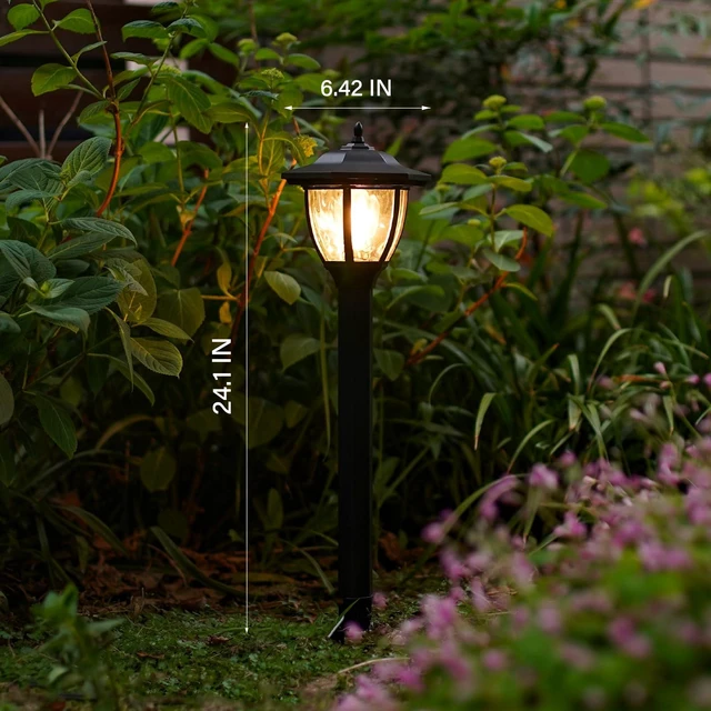 Alt view image 6 of 7 - GOODSMANN 2-Pack Low Voltage LED Path Lights, 12V AC, 1W, 40 lm, 2700K | Metal landscape path lights with replaceable LED bulbs, 2700K warm white light, and cable connectors